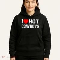 I Love Hot Cowboys, I Heart Hot Cowboys Lover Hoodie thumb 5