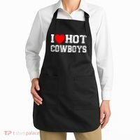 I Love Hot Cowboys, I Heart Hot Cowboys Lover Apron thumb 2