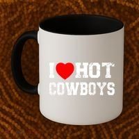 I Love Hot Cowboys, I Heart Hot Cowboys Lover Coffee Mug thumb 2
