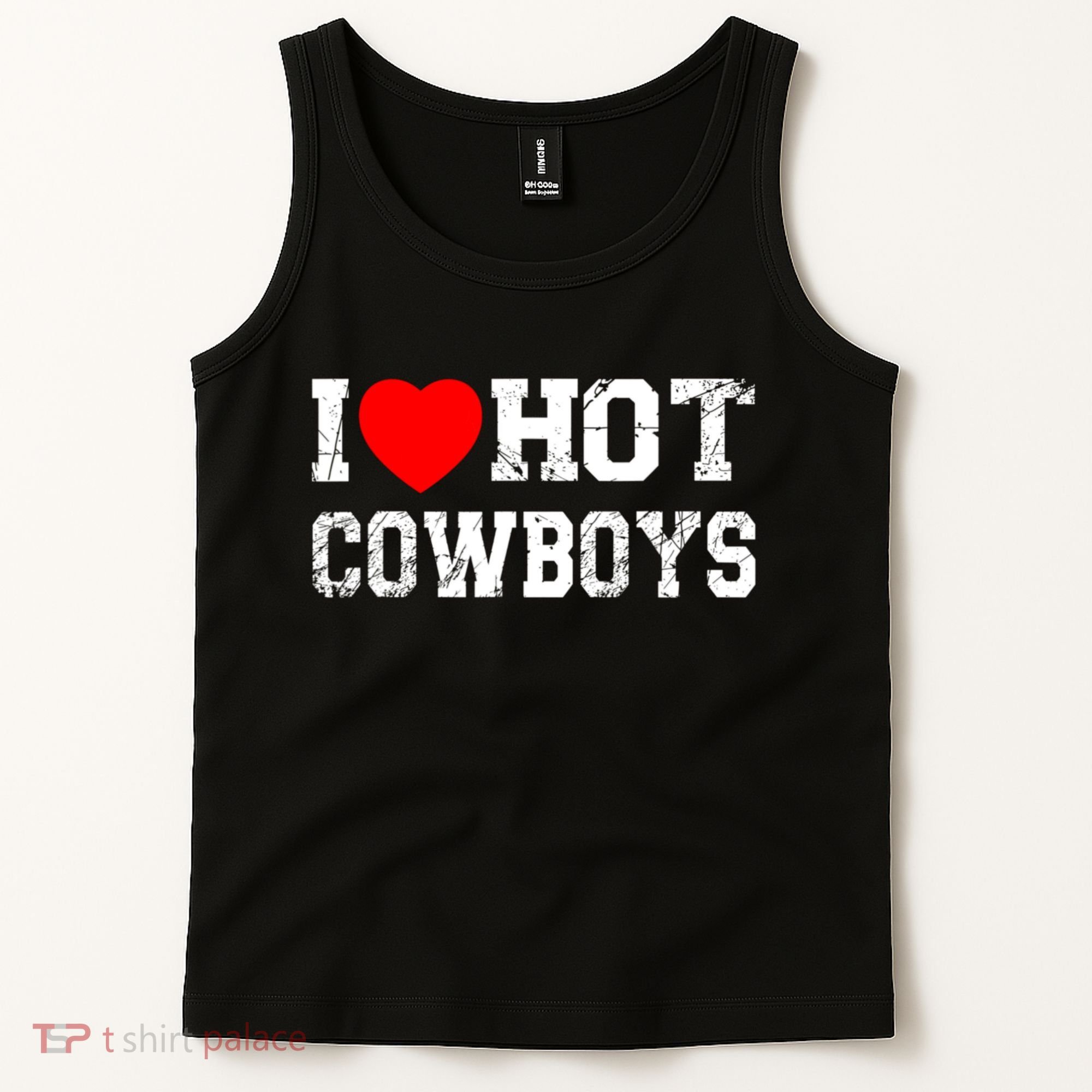 I Love Hot Cowboys, I Heart Hot Cowboys Lover Tank Top
