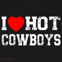 I Love Hot Cowboys, I Heart Hot Cowboys Lover Visor thumb 3