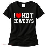 I Love Hot Cowboys, I Heart Hot Cowboys Lover Women's T-Shirt thumb 0