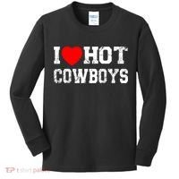 I Love Hot Cowboys, I Heart Hot Cowboys Lover Kids Long Sleeve Shirt thumb 0