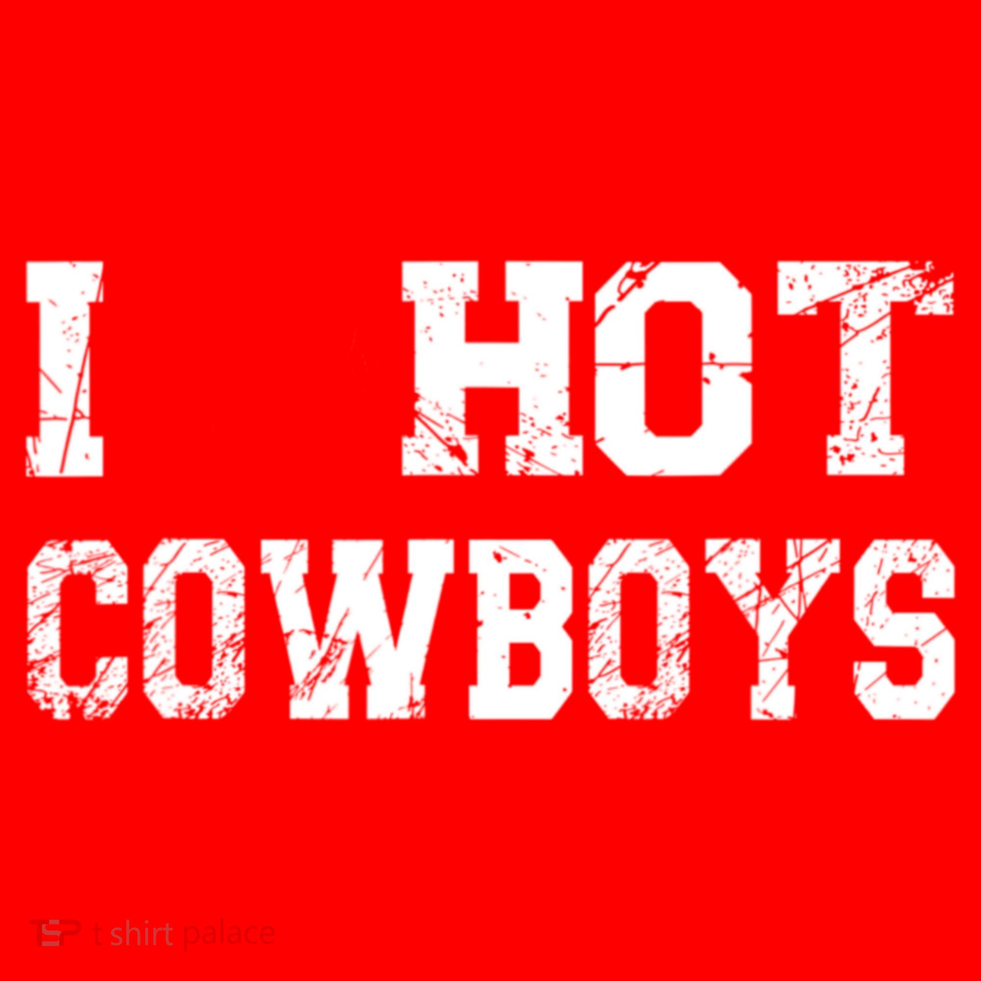 I Love Hot Cowboys, I Heart Hot Cowboys Lover Santa Hat