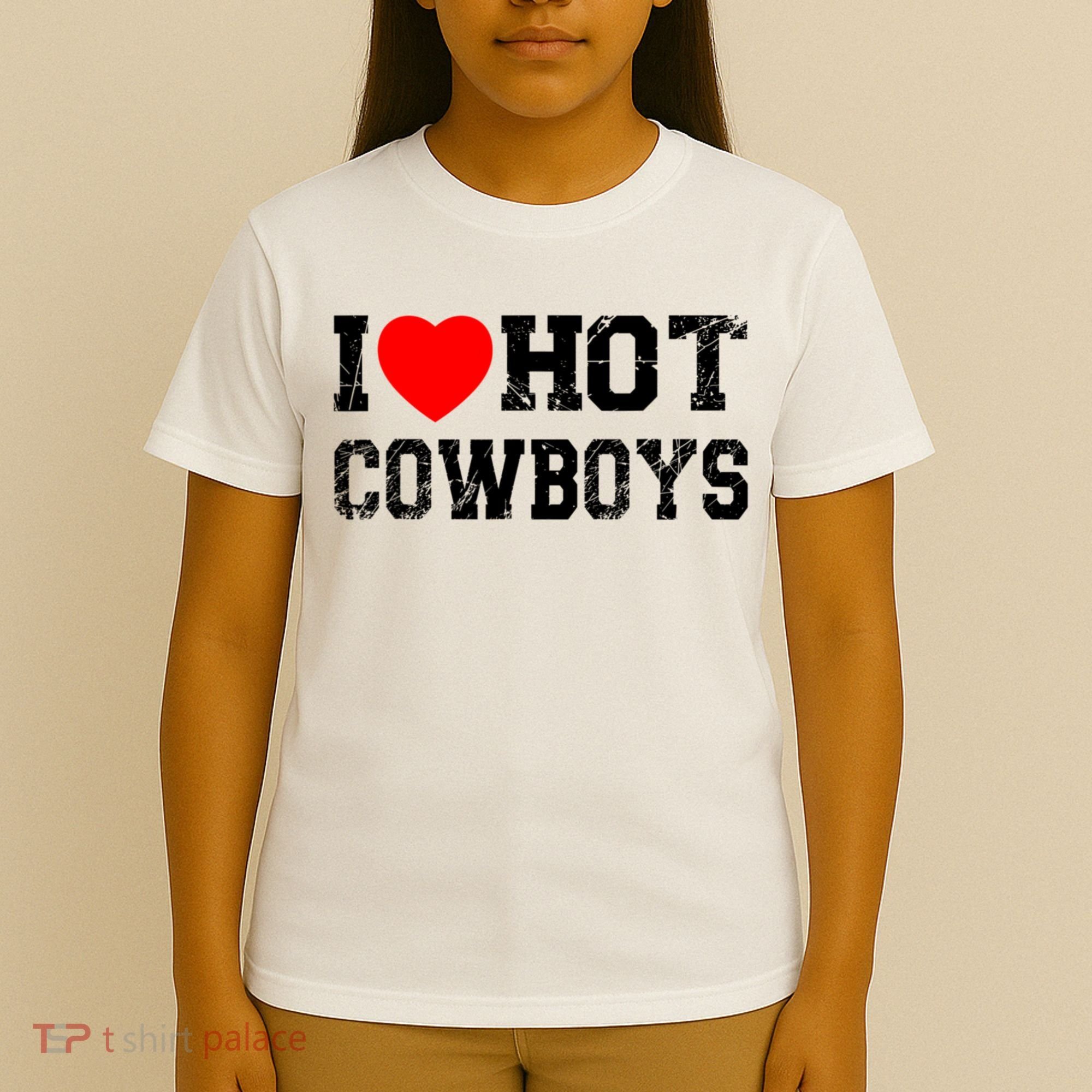 I Love Hot Cowboys, I Heart Hot Cowboys Lover T-Shirt