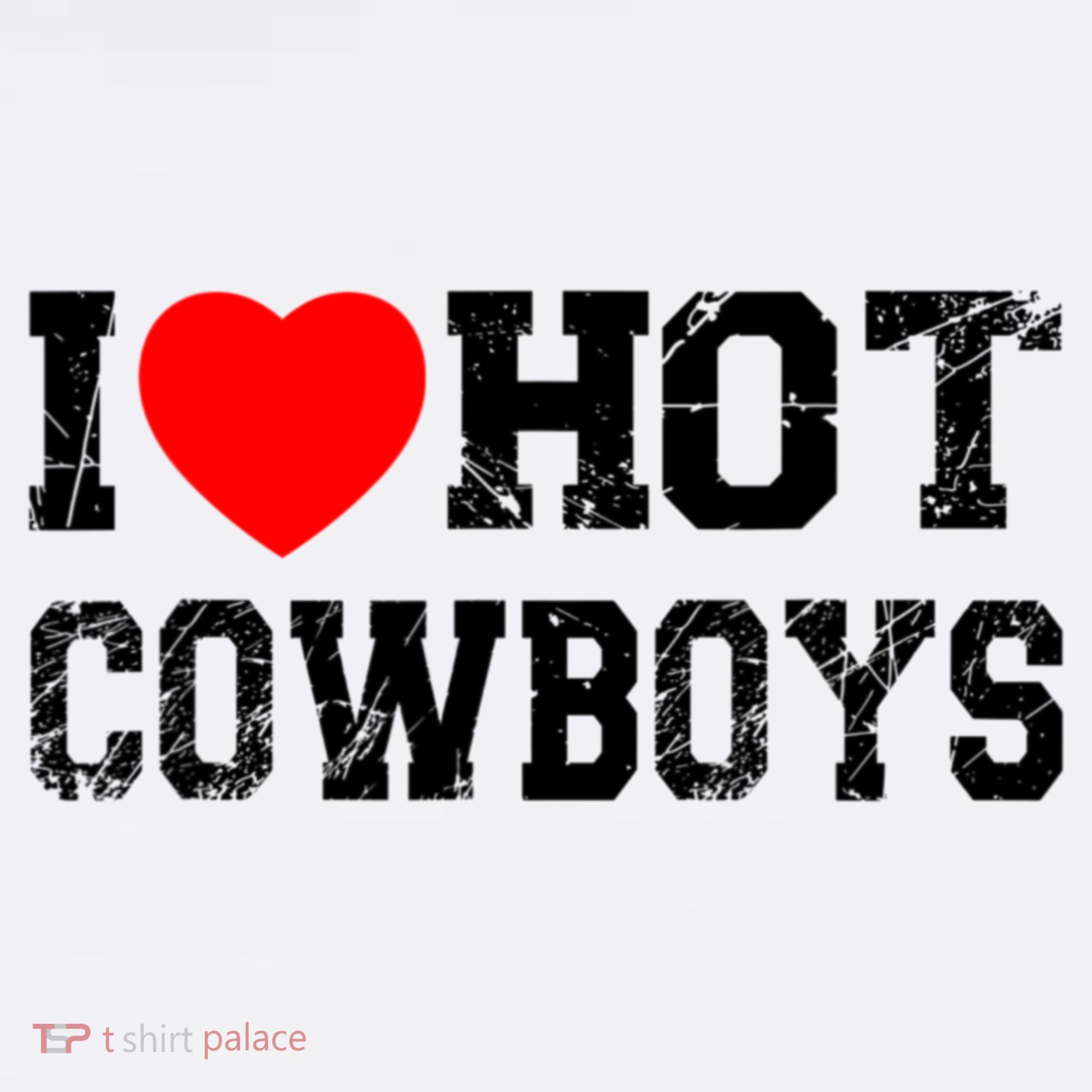 I Love Hot Cowboys, I Heart Hot Cowboys Lover Women's Tank Top