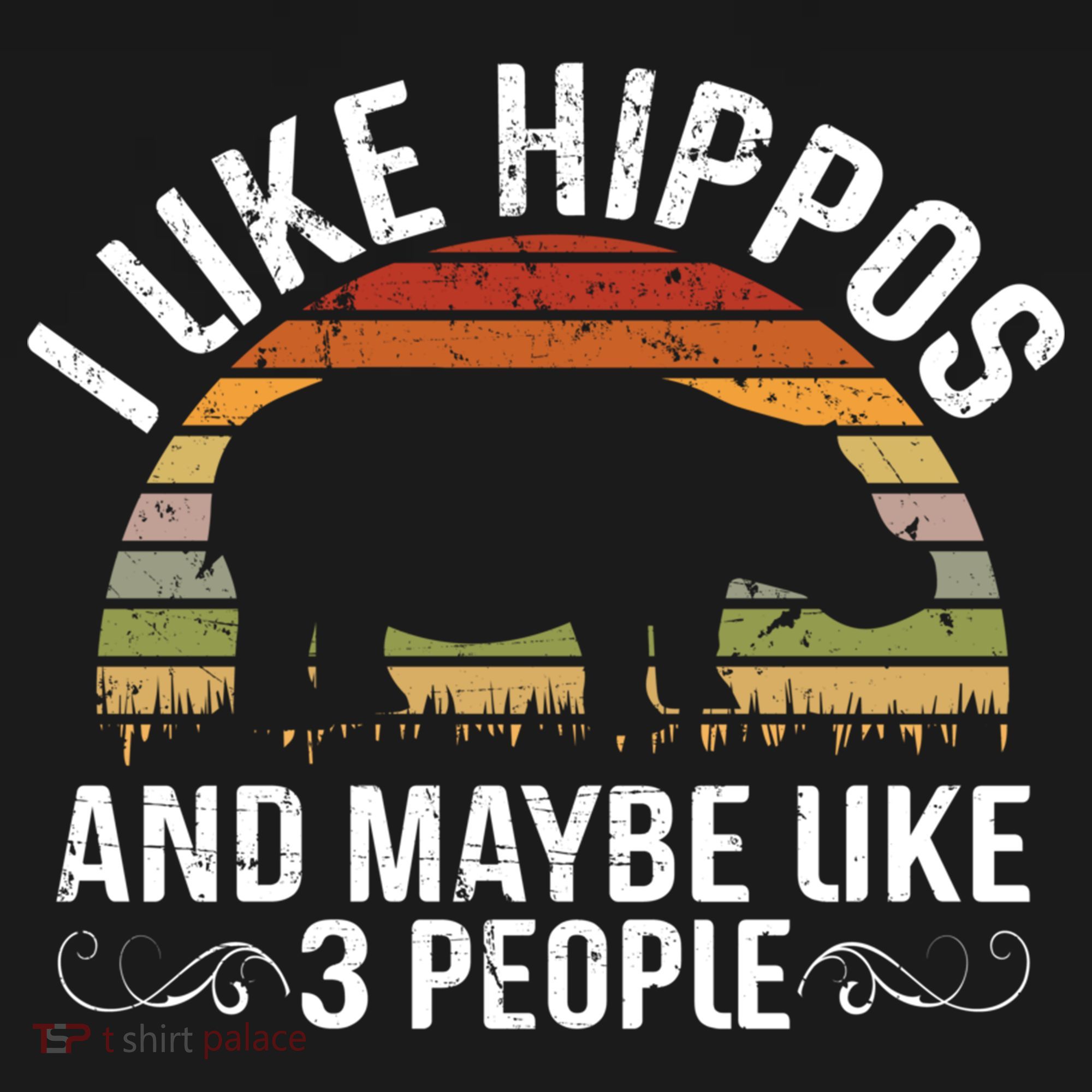 I Like Hippos And Maybe Like 3 People Hippopotamus Hippo Meaningful Gift Ornament