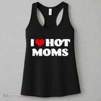 I Love Hot Moms Red Heart Hot Mother Women's Tank Top thumb 3