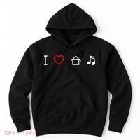 I Love House Music Hoodie thumb 0