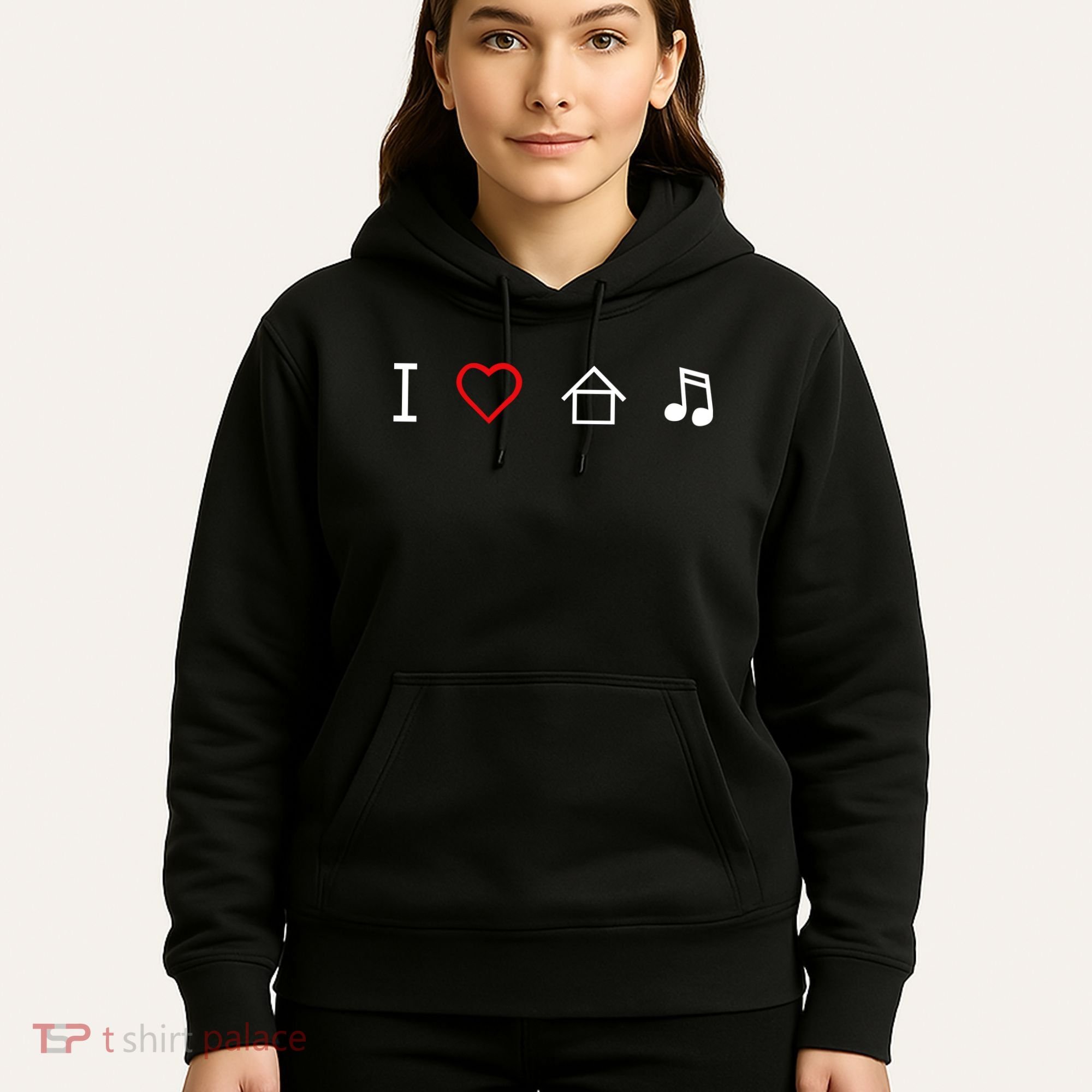 I Love House Music Hoodie