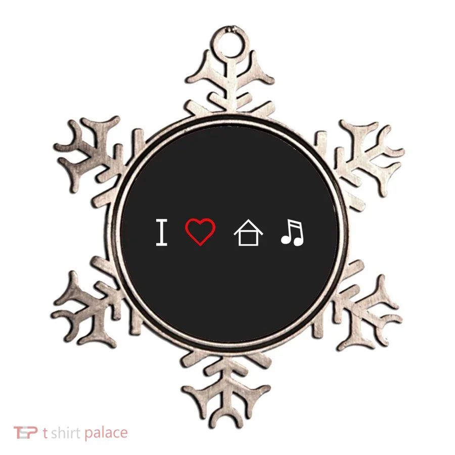 I Love House Music Ornament