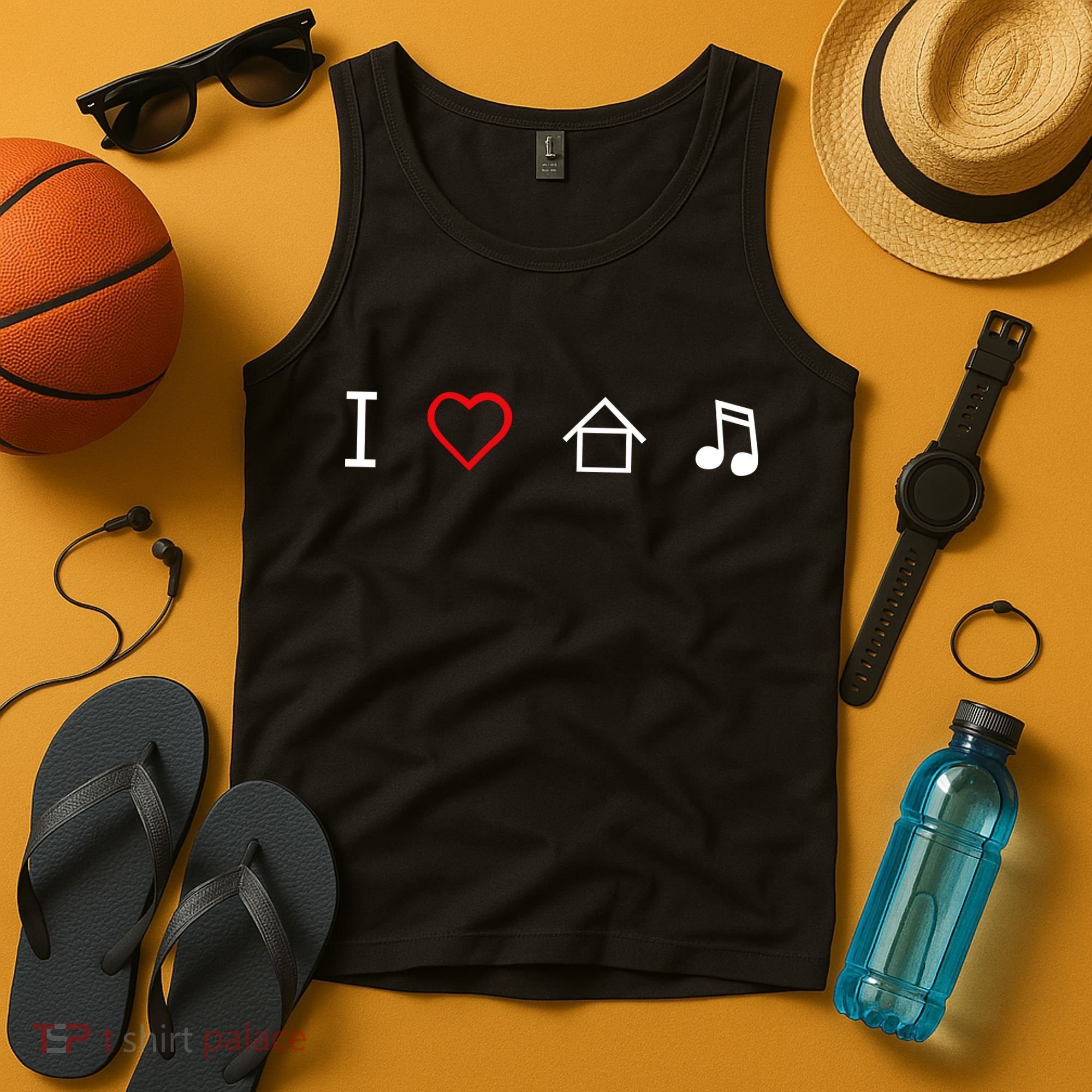 I Love House Music Tank Top