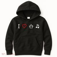 I Love House Music Kids Hoodie thumb 0