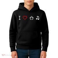 I Love House Music Kids Hoodie thumb 4