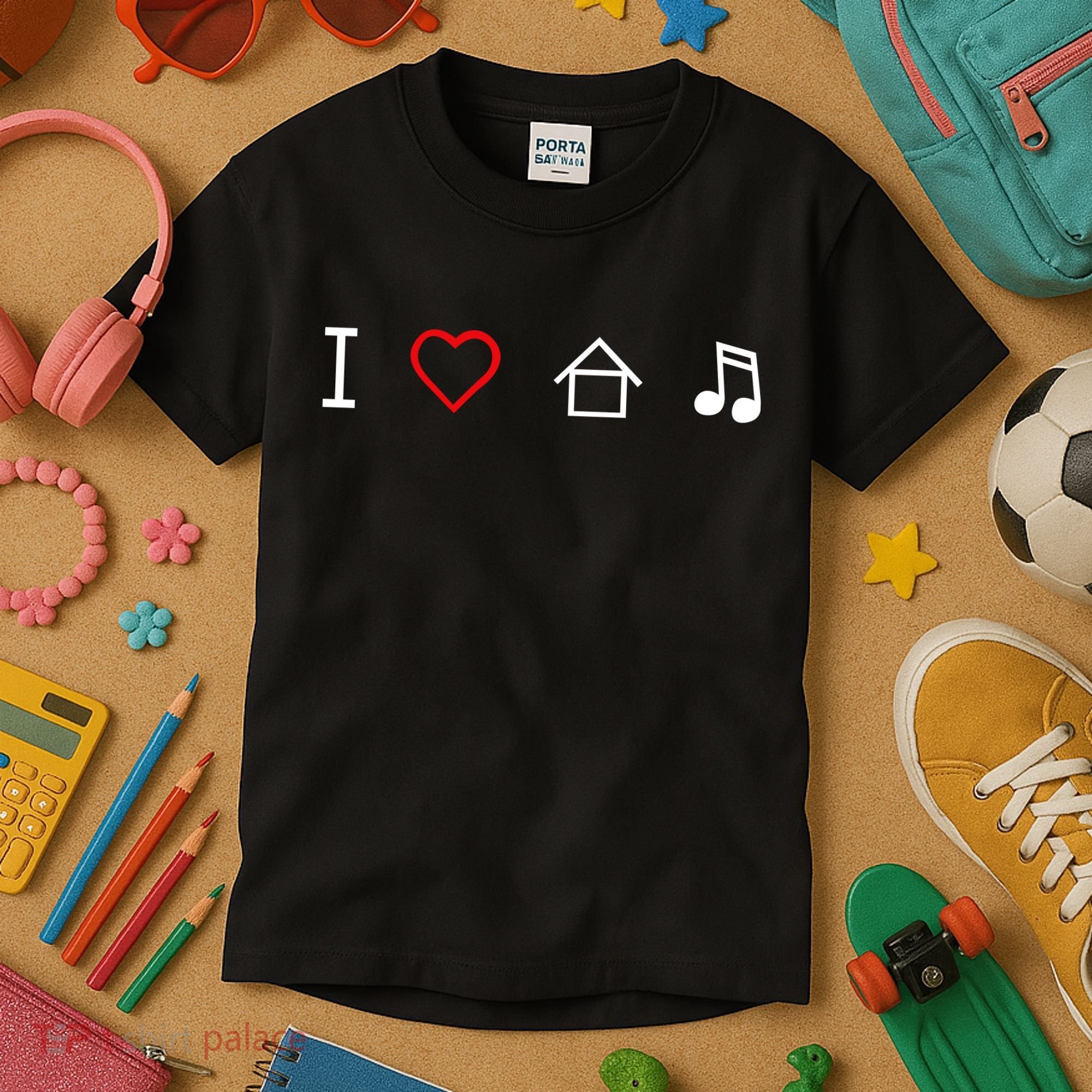 I Love House Music Kids T-Shirt