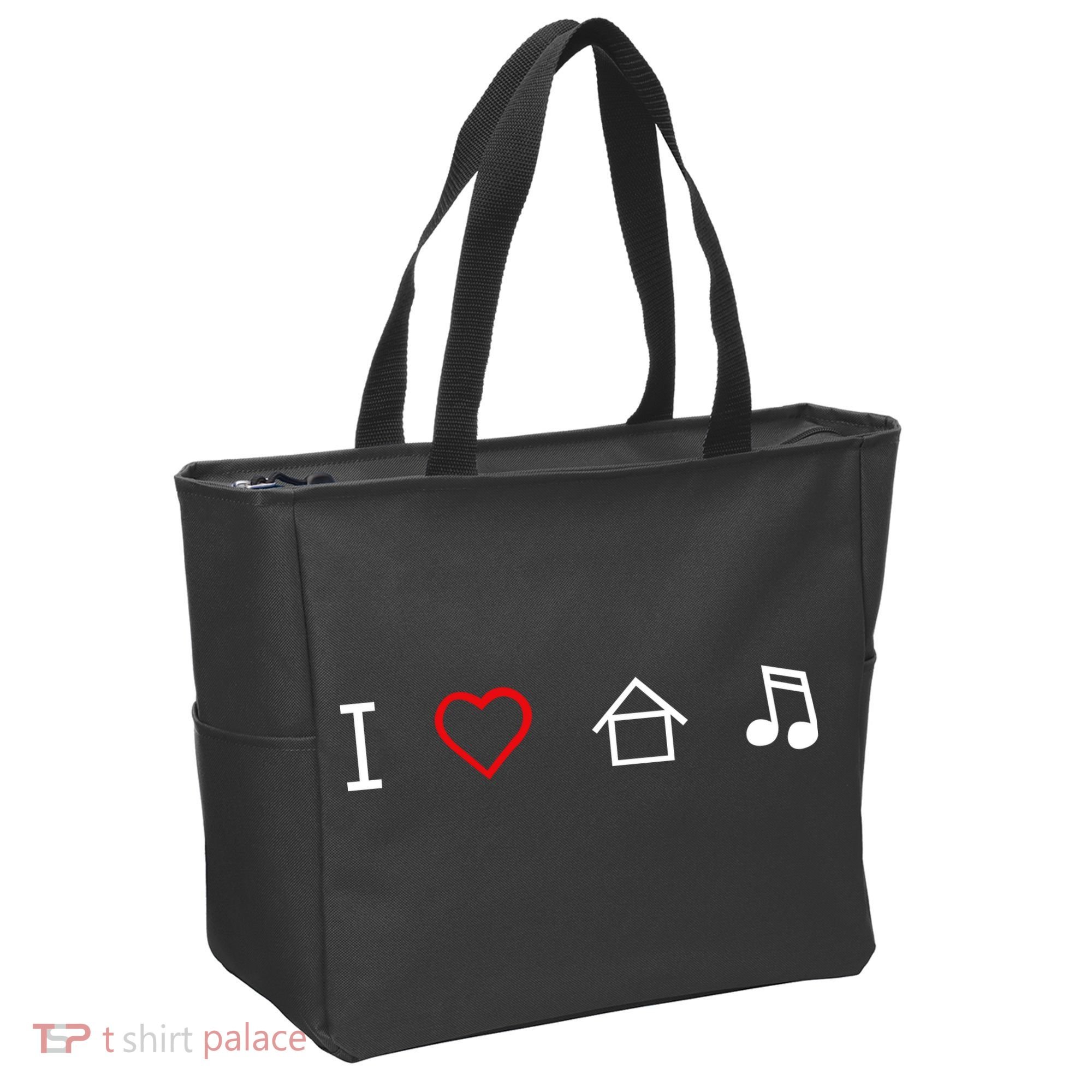 I Love House Music Tote Bag