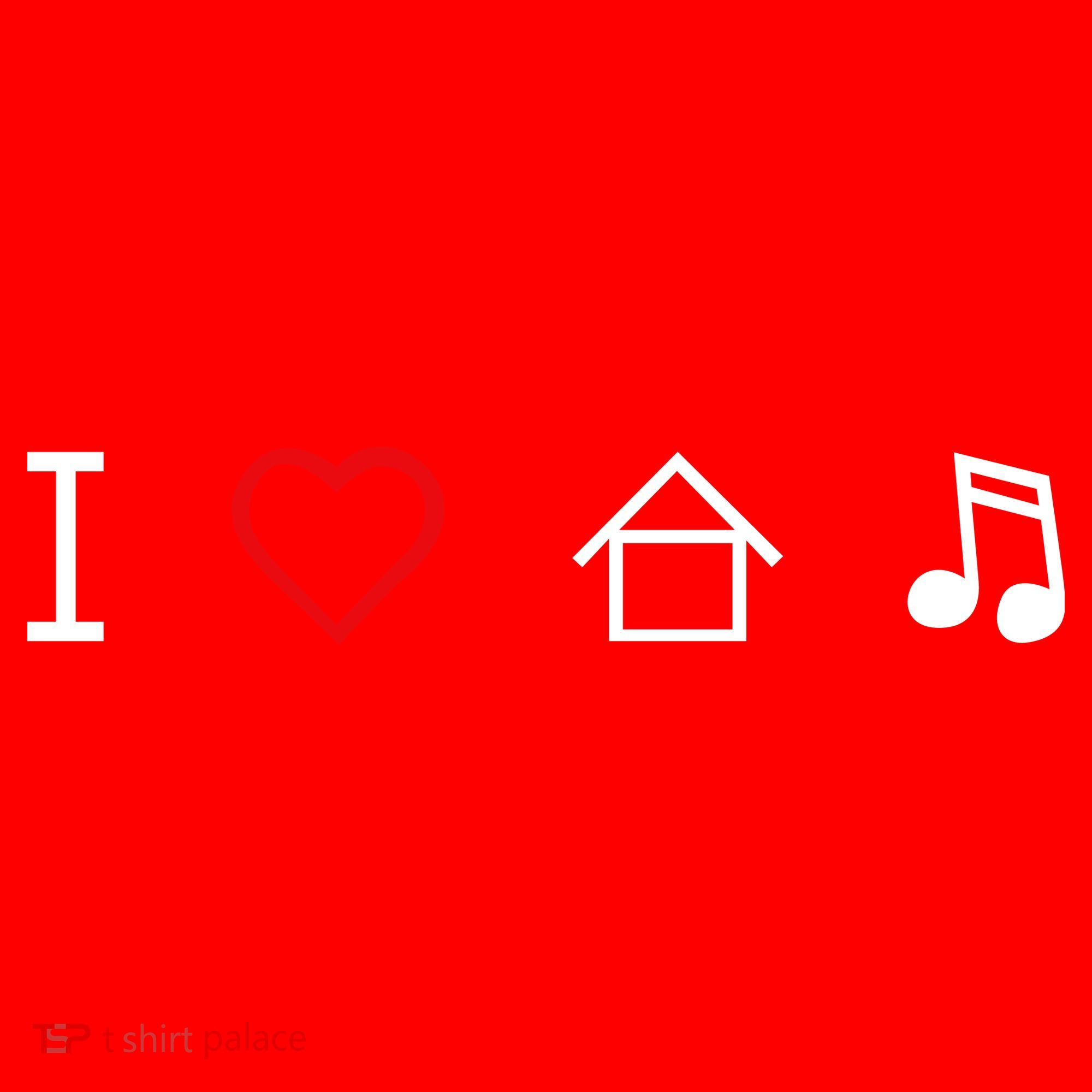 I Love House Music Santa Hat