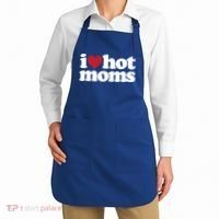 I Love Hot Moms Gift Apron thumb 2