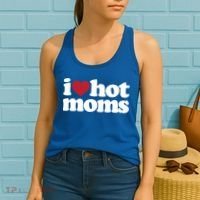 I Love Hot Moms Gift Women's Tank Top thumb 2