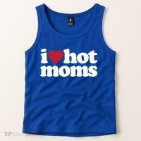 I Love Hot Moms Gift Tank Top thumb 2