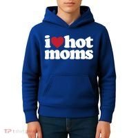 I Love Hot Moms Gift Kids Hoodie thumb 4
