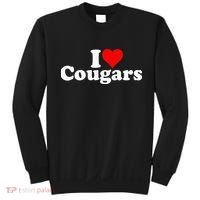 I LOVE HEART COUGARS SEXY OLDER Sweatshirt thumb 0