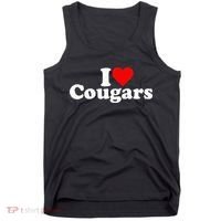 I LOVE HEART COUGARS SEXY OLDER Tank Top thumb 0