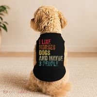 I Like Horses Dogs And Maybe 3 People Doggie Tank thumb 2