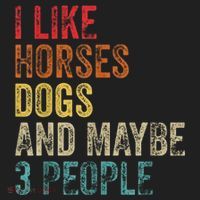 I Like Horses Dogs And Maybe 3 People Beanie thumb 2