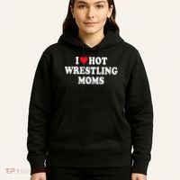 I Love Hot Wrestling Moms Groovy  Hoodie thumb 5