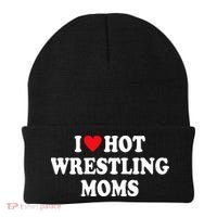 I Love Hot Wrestling Moms Groovy  Beanie thumb 0