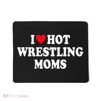 I Love Hot Wrestling Moms Groovy  Mousepad thumb 0