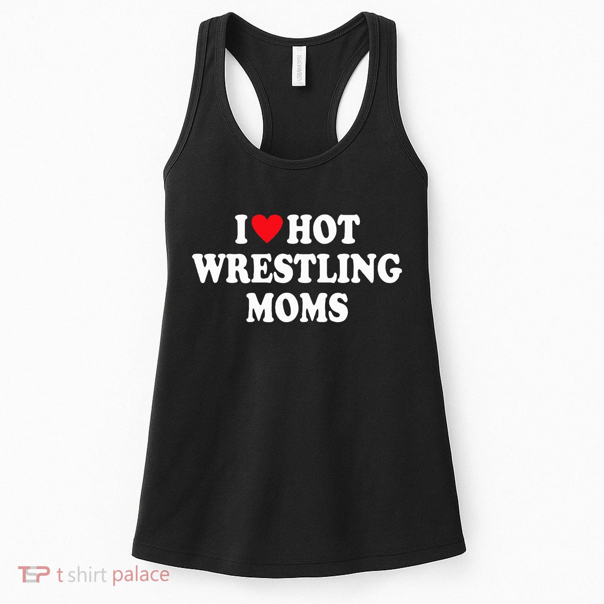 I Love Hot Wrestling Moms Groovy  Women's Tank Top