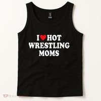 I Love Hot Wrestling Moms Groovy  Tank Top thumb 2