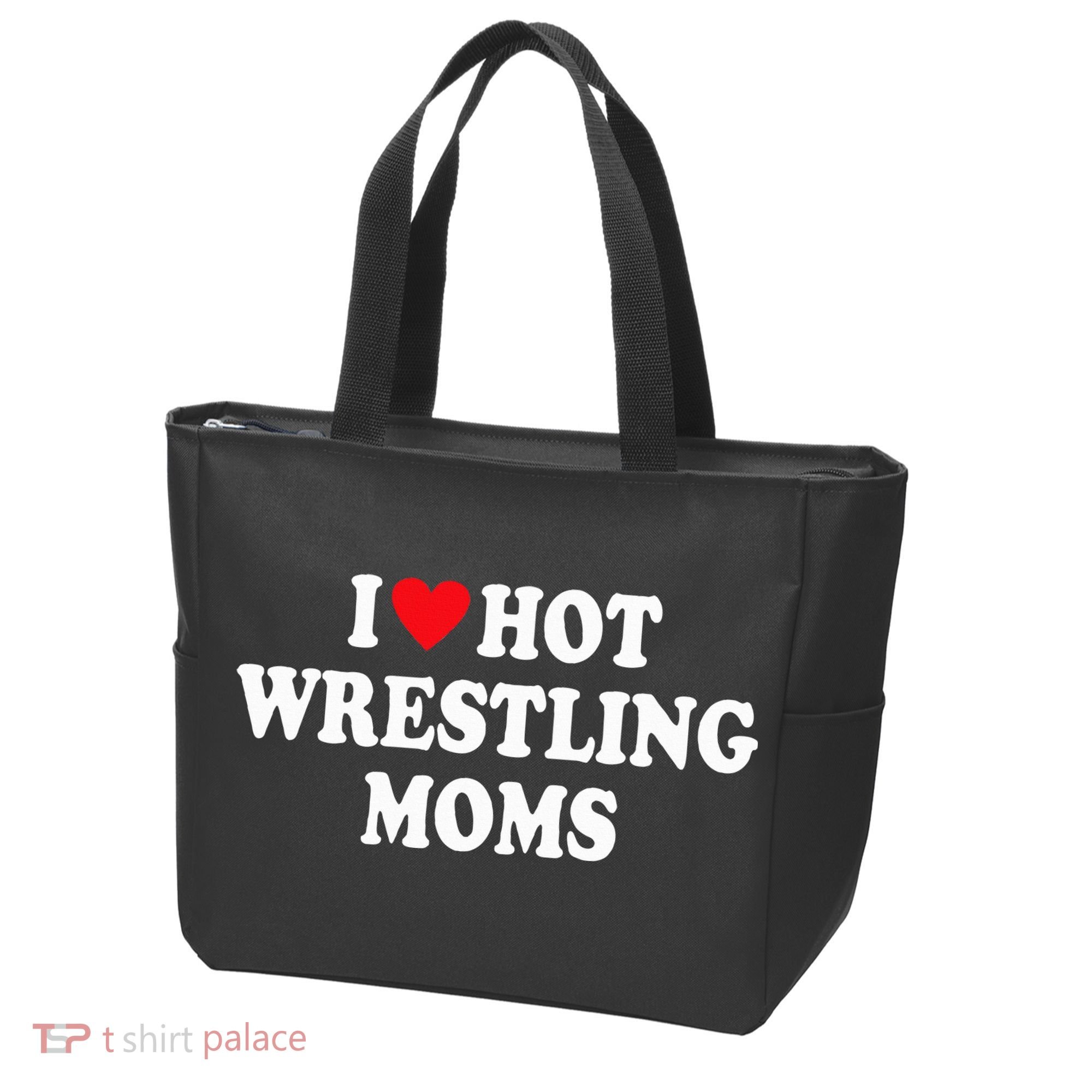 I Love Hot Wrestling Moms Groovy  Tote Bag