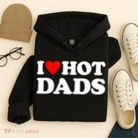 I Love Hot Dads I Heart Hot Dads Hoodie thumb 4
