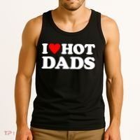 I Love Hot Dads I Heart Hot Dads Tank Top thumb 3