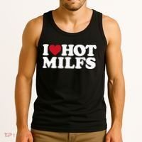 I LOVE HOT MILFS I HEART HOT MILFS Tank Top thumb 3