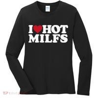 I LOVE HOT MILFS I HEART HOT MILFS Women's Long Sleeve Shirt thumb 0