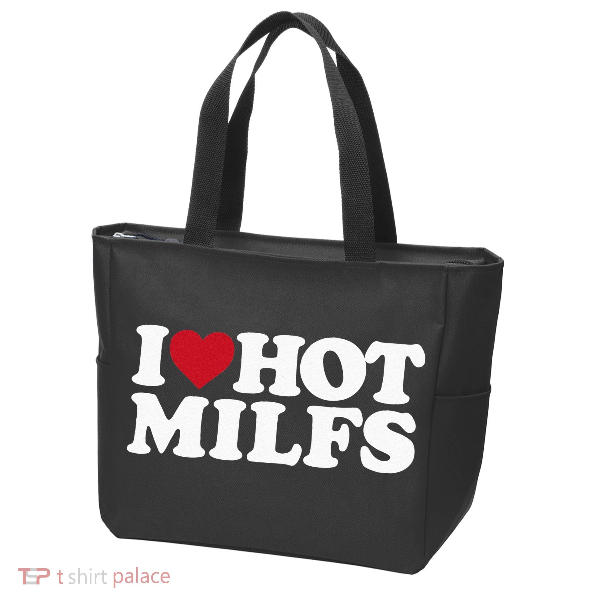 I LOVE HOT MILFS I HEART HOT MILFS Tote Bag