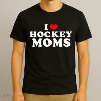 I Love Hockey Mom Funny T-Shirt thumb 3