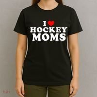 I Love Hockey Mom Funny T-Shirt thumb 4