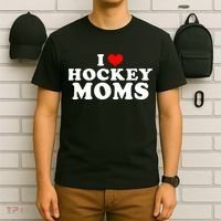 I Love Hockey Mom Funny T-Shirt thumb 6