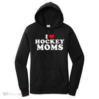 I Love Hockey Mom Funny Women's Hoodie thumb 0