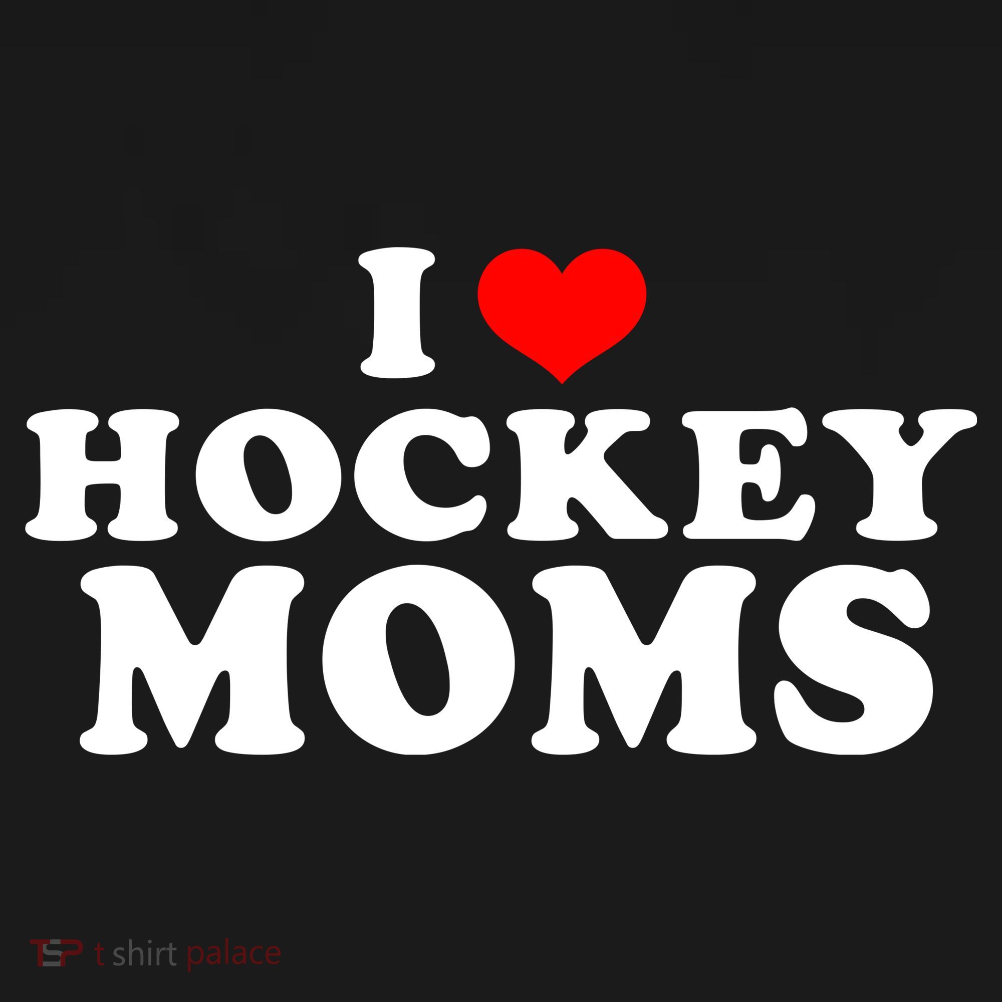 I Love Hockey Mom Funny Women's Hoodie