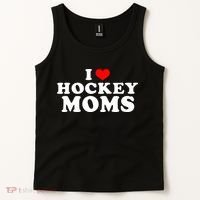 I Love Hockey Mom Funny Tank Top thumb 2