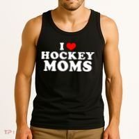 I Love Hockey Mom Funny Tank Top thumb 3