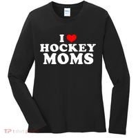 I Love Hockey Mom Funny Women's Long Sleeve Shirt thumb 0