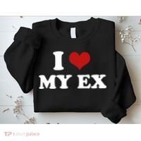 I Love Heart My EX 2000s Style Meme Tee Sweatshirt thumb 2