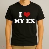 I Love Heart My EX 2000s Style Meme Tee T-Shirt thumb 3